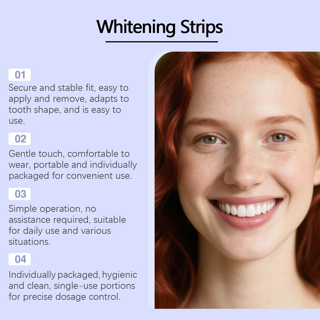 Purple Teeth Whitening Strips for Sensitive Teeth – Whiter Smile in Minutes
