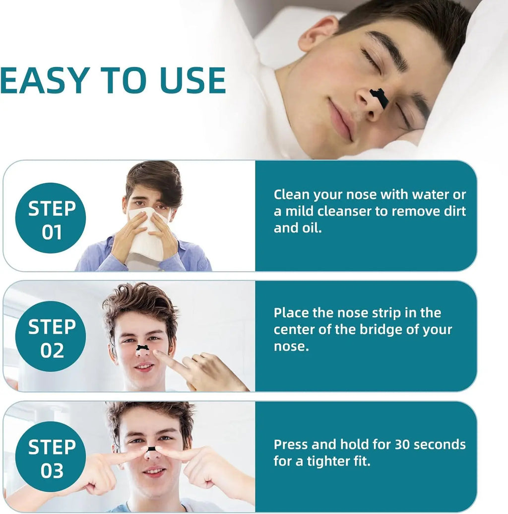 Nasal Strips for Better Sleep – Anti-Snoring | 10/30/60 Pack