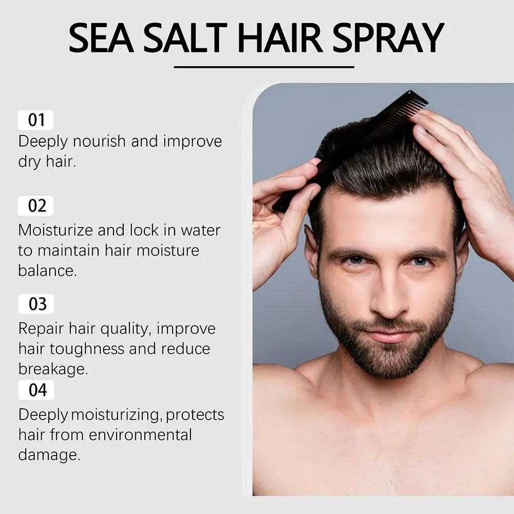 Sea Salt Hair Spray for Men & Women – Beach Waves & Volume | 30ml