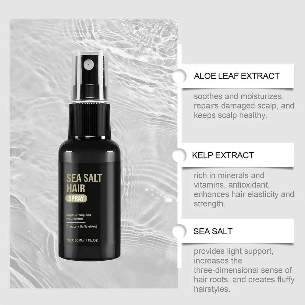 Sea Salt Hair Spray for Men & Women – Beach Waves & Volume | 30ml